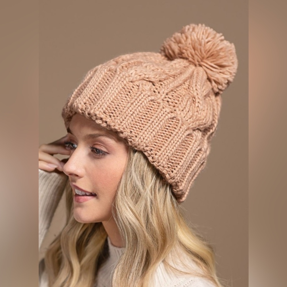 NWT APRICOT PEACH Dusty Pink color HAT